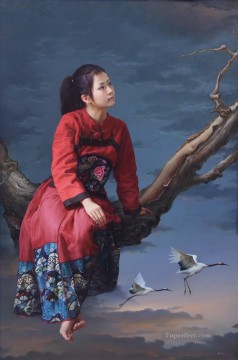 a beauty Chinese girl Oil Paintings